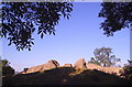 Dolforwyn Castle at sunrise