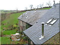 Slate roof at Lower Combe Barn