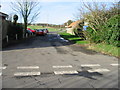 View along Woodlands Road from The Street, Adisham.