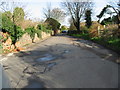 View along The Street, Adisham, from the junction with Woodlands Road.