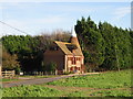 TR2356 : Oast house on Wingham Well Lane. by Nick Smith