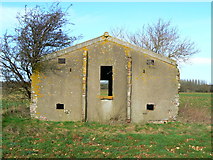 SP2406 : Derelict building, Broadwell airfield, Shilton, Burford by Brian Robert Marshall