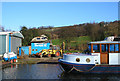 Canal boatyard