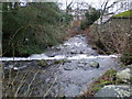 SH5909 : Weir in River Gwril by Hefin Richards