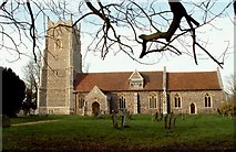 TM1957 : St. Mary's church, Helmingham, Suffolk by Robert Edwards