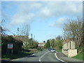 Road north out of Longburton towards Sherborne