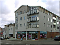 TQ2994 : Apartment Block/Shops in Winchmore Hill Road, N14 by Christine Matthews