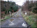 Private road to Cae Gwian Estate.