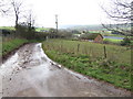 Steep hill and bungalow