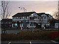 The Crossways Inn, Gretna, at dusk