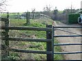 Gated road to Hinton