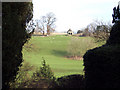 View of folly in Compton Park from St Michaels Church