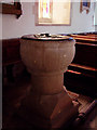 Font in St Margaret of Antioch, Chilmark