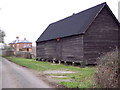 Barn on staddle stones at Matrimony Farm