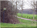 Footpath across Hamptworth Golf Course