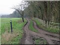 Footpath off Roman Road opposite Telegraph Farm