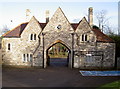 Gatehouse exit from cemetery