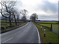 View south along line of Old Military Road looking towards Braco