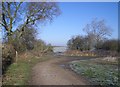 Footpath Junction near Harrold