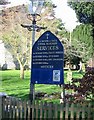 Notice board for St Peter and St Paul, Upper Hardres