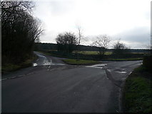 SK3064 : Jaggers Lane Junction with Farley Lane by Alan Heardman