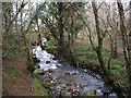 Afon Hen approaching Pont y Felin