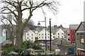 Apartment block on the west side of Victoria Dock