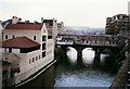 North facing view of the Pulteney Bridge over the Avon at Bath