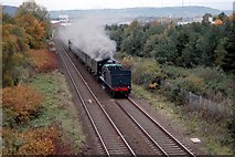 J3477 : Approaching Steam Train by Wilson Adams