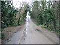 Looking NW along Kingsdown Hill