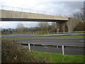 ST4889 : Branch-line Bridge over the M48 at Crick by Ruth Sharville