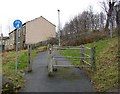 Entrance to Fartown cycleway from Willow Lane, Huddersfield