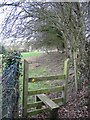 Footpath  and Stile near Pen-y-felin