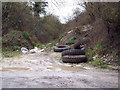 Flytip near Salisbury District Hospital