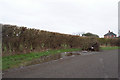 Roadside flytip near West Dean