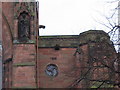 NY3955 : Gargoyles and statue on Carlisle Cathedral by Phil Williams