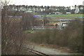 Eastern edge of sewage works