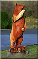 Llanwrtyd Wells Woollen Mills carved bear