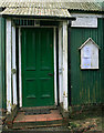 Detail of East Stratton village hall