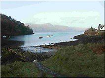 NN0057 : Ardgour and Loch Linnhe from Kentallen Bay by john winkler