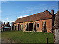 Brick built barn at Church Farm, West Dean