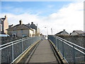 On the Twthill footbridge