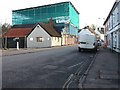 The Red Lion undergoing restoration after a fire