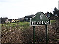 One of the new Higham village signs