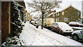 Piercy End (formerly Railway Street), Kirkbymoorside, in the snow.