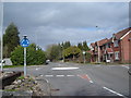 Mini-roundabout, Langstone, near Newport.