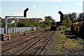 Train approaching Antrim Station