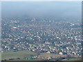 Cloudy Bishops Cleeve from Cleeve Hill