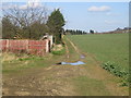 Path of the disused Lincoln-Grantham railway