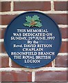 Dedication plaque, Broomfield War Memorial